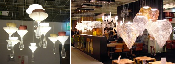  Light4 Vintage stiili valgusti Cloe (vasakul); Light4 valgusti Maple, disainer Brian Rasmusson (paremal)