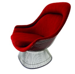 	Platner Easy Chair and Ottoman.
Designed By Warren Platner, 1962