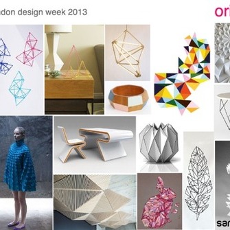 Jaapani origami tehnika geomeetrilised kujundid on inspiratsiooniks ka disainis   Источник:  sampleboard.wordpress.com  