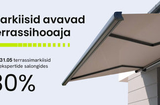 Suvehooajaks valmis terrassimarkiisiga!