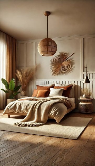 Foto: Pinterest. Boho Chic stiil magamistuba