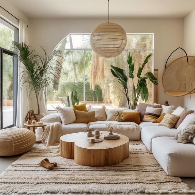 Foto: Pinterest. Boho stiil elutuba