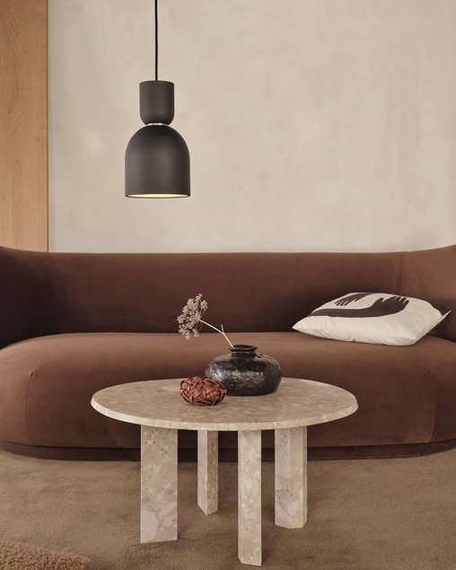 Bell valgustikuppel ja Bell pirnisokkel. Tootja: Ferm Living Allikas: elkemoobel.ee