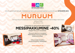 Lastemööblibränd MURUUM esmakordselt INTERJÖÖRI messil, 25.-27.aprillil!