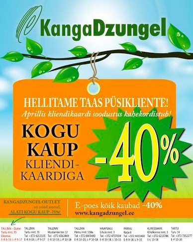  Alkuperä: www.kangadzungel.ee