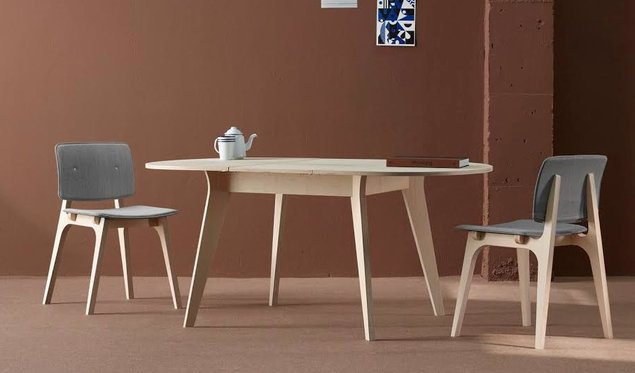 Mikado söögilaud ja Mikado toolid – tootja: Ondaretta Allikas: www.elkemoobel.ee