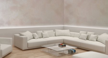 Briljantse säraga sein, mis erinevate vaatenurkadest ja valguse mängimisega tekitab luksuslikuma tunde. Allikas: www.hansacolor.ee