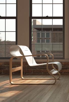 Alvar Aalto disainitud vineerist Paimio tool kui disainiikoon