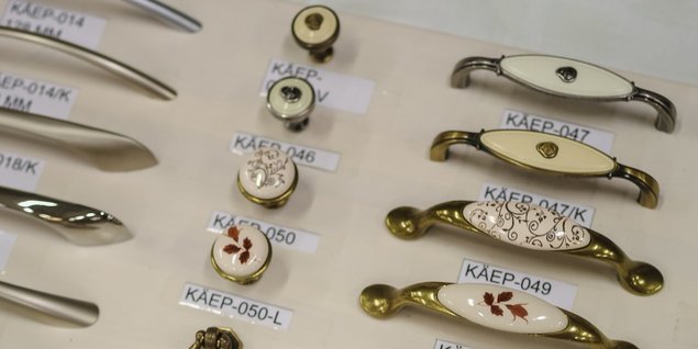 Nuppude ja käepidemete näiteid Unolikist