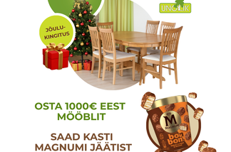 Osta Unoliki mööblit - saad kasti Magnumi jäätist Osta Unoliki mööblit - saad kasti Magnumi jäätist