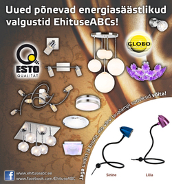 Uued põnevad energiasäästlikud valgustid EhituseABCs!