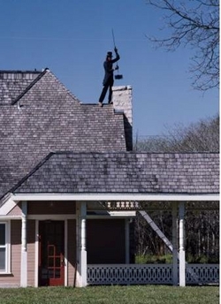 Kuidas korstnapühkija katusele pääseb