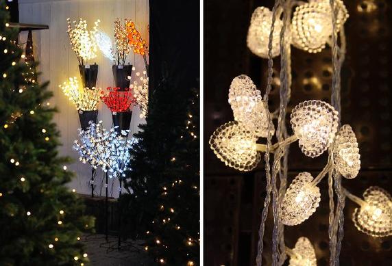 Valgusjadadega kaetud oksi võib kasutada kompositsioonidena vaasides ja õuetingimustes. 
Habras südametega valguskett täidab rõõmuga kõikide südamed.