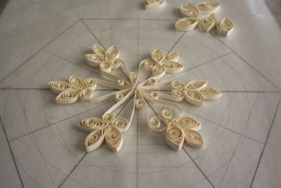 Joonistatud kujund paberil aitab ühtlasemat lumehelvest  kujundada. Joonistage paberile eelnevalt valmis ühtlast kujundit valmistada aitavad jooned. Erinevate kujude andmiseks võib rullpaberit ka soovitud koha pealt muljuda, voltida ja liimida. Allikas: www.craftyendeavor.com