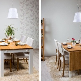  Söögilaud HENRY, otstest pikendatav.           *Väike aga praktiline, klapplaud HENRY. 