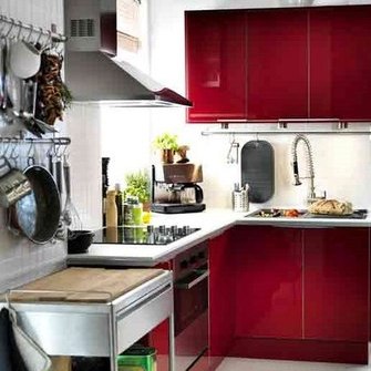   Kui ruumi on vähe, siis tasub kaaluda võimalust, et kõik igapäevased köökitarvikud on käepärast ja nähtaval  