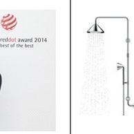  
Simon Meier, Axori brändi tootejuht ettevõttes Hansgrohe SE, võtab rõõmuga vastu tiitli „Best of the Best”, mis omistati tootele Axor ShowerPipe designed by Front. 