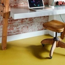  Marmoleum Cirrus’e vaevumärgatav marmoriseering loob mulje puhtast värvitoonist   Allikas:  www.floorin.ee  