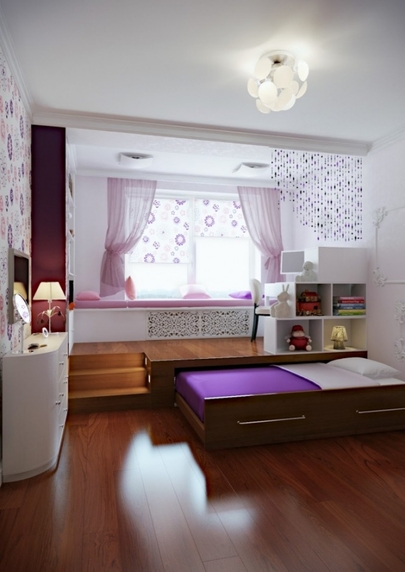 Funktsionaalne magamistuba sahtelvoodiga. Source: www.minimalisti.com