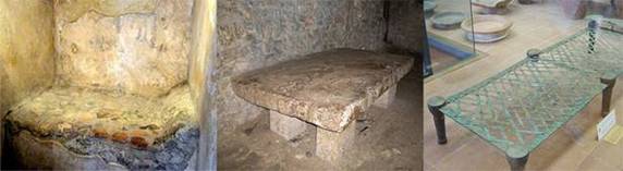 Ajaloolised voodid 3200 – 2200 E.K.
Etruski metallraamiga voodi          