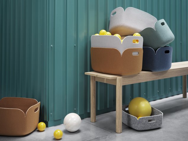 Restore säilitukorvid on valikus väga paljudes värvitoonides. Tootja Muuto Allikas: elkemoobel.ee