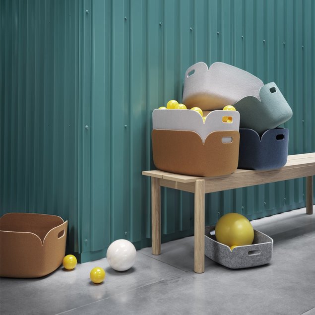 Vildist Restore säilituskorvid on valikus paljudes värvitoonides. Tootja: Muuto Allikas: elkemoobel.ee