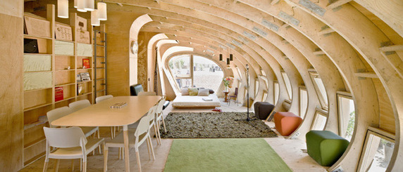 Orgaanilise maja seestvaade. Allikas: www.cabinzoom.com