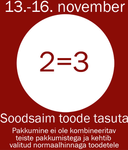 Teasponi soodusmüük Teasponi soodusmüük