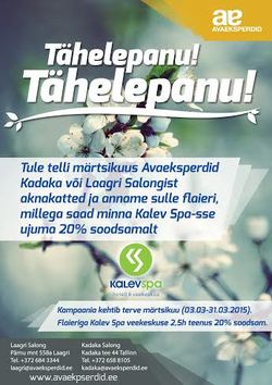 Avaeksperdid saadab oma kliendid spaasse Avaeksperdid saadab oma kliendid spaasse