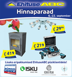 EhituseABC-s 6.-22. september HINNAPARAAD!