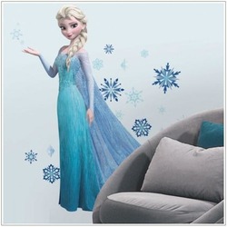 FROZEN ELSA GIANT with glitter Wall Decals